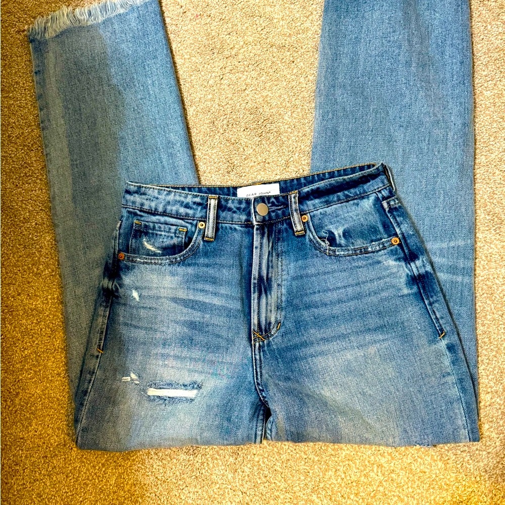 Dear John High Waisted Distressed Relaxed Fit Jean
